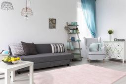 Kayoom - Vloerkleed Roze - 200x290 cm - 40 mm dik - Effen - Handgemaakt
