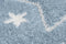 Kayoom - Vloerkleed Stars - 120 x 170 cm - 16 mm dik - Blauw/Wit - Tapijt voor in kinderkamer