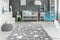 Kayoom - Vloerkleed Stars - 120 x 170 cm - 16 mm dik - Grijs/Wit - Tapijt voor in kinderkamer