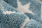 Kayoom - Vloerkleed Stars - 80 x 150 cm - 16 mm dik - Blauw/Wit - Tapijt voor in kinderkamer