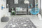 Kayoom - Vloerkleed Stars - 80 x 150 cm - 16 mm dik - Grijs/Wit - Tapijt voor in kinderkamer