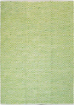 Kayoom - Vloerkleed Vintage - 80 x 150 cm - 7 mm dik - Groen/Wit - Zacht Tapijt