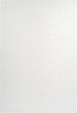 Kayoom - Vloerkleed Vivica - Wit - 80 x 150 cm - 20mm hoog - 3D effect