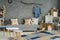 Kayoom Wollen vloerkleed in Patchwork Design - Jacquard Kelim 160 x 230 Multikleur