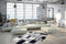 Kayoom Wollen vloerkleed in Patchwork Design - Jacquard Kelim 80 x 150 Grijs