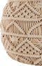 KAYSERI - Poef - Beige - 40 cm - Katoen