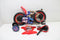 Sonic Prime Kinderfiets - 12 Inch - Jongens - Handrem en Zijwieltjes - Blauw Rood