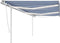 vidaXL - Luifel - automatisch - met - LED - en - windsensor - 6x3 - m - blauw - en - wit