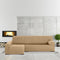 Hoes voor chaise longue met lange armleuning links Eysa ULISES Beige Zand 170 x 110 x 310 cm