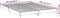 vidaXL - Bedframe - bewerkt - hout - wit - 150x200 - cm