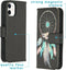 iMoshion Hoesje Geschikt voor iPhone 12 Mini Hoesje Met Pasjeshouder - iMoshion Design Softcase Bookcase - Zwart / Meerkleurig / Dreamcatcher