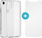 iMoshion Hoesje met screenprotector Geschikt voor iPhone Xr Hoesje met screenprotector - iMoshion Softcase Backcover + Glas Screenprotector smartphone - Transparant