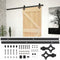 vidaXL - Schuifdeur - met - beslag - 90x210 - cm - massief - grenenhout