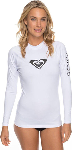 Roxy Wholehearted LS - Surfshirt Dames - UV-werend - White (XS)
