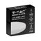 V-TAC VT-8624S-W-RD Ronde LED-koepellamp - Magnetron Sensor - 295mm - IP44 - Wit - 24W - 2400 Lumen - 3000K