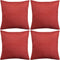 vidaXL - Kussenhoezen - linnen - look - 50 - x - 50 - cm - antraciet - 4 - stuks