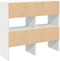 vidaXL - Schoenenrekken - 2 - st - stapelbaar - 89,5x30x40 - cm - wit