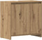 vidaXL - Wastafelkast - 60x33x60 - cm - bewerkt - hout - artisanaal - eikenkleurig