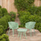 Niceey Tuinset - 3 Delig - Weerbestendig - Tuintafelset - Balkonset - Polypropyleen - Lichtgroen