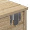 vidaXL - Wandschap - met - lades - 100x37,5x19 - cm - bewerkt - hout - sonoma - eiken