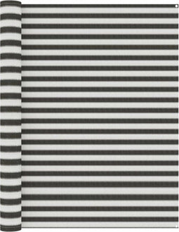 vidaXL - Tenttapijt - 250x200 - cm - antracietkleurig - en - wit