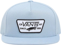 Vans Cap - Full Patch - Dusty Blue - 6 tot 12 jaar - Jongens Sportcap- Pet Jongens - Pet Kids - Kinderpet - Caps - Petten - Vans Pet - Snapback Pet