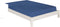 Verstelbaar onderlaken Alexandra House Living Blauw Claro 105 x 190/200 cm