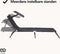 Infinity Goods Ligbed - Opvouwbaar - Verstelbaar - Zwart (set van 2)