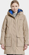 Didriksons LEYA WNS PARKA 2 - Dames Outdoor parka - Gewatteerd - Beige