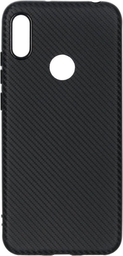 Hoesje Siliconen Geschikt voor Huawei Y6 (2019) / Y6S - Carbon Softcase Backcover - Zwart