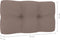 vidaXL Bankkussens pallet 2 st taupe