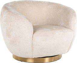 Richmond Draaifauteuil Layla white chenille (Bergen 900 white chenille)