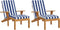 vidaXL - Terrasstoelkussens - 2 - st - gestreept - oxford - stof - wit - en - blauw