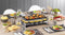 Tefal Inox RE4588 - Gourmetstel - 10 pannetjes - zwart