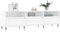 vidaXL - Tv-meubel - 150x30x44,5 - cm - bewerkt - hout - hoogglans - wit