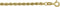 Marie Celeste - Armband koord 2,7 mm - 14k Goud - 18 cm
