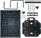 Plates4bikes Vouwkrat + Multi-Plaat + Tassenbeugels zwart