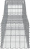 vidaXL - Schanskorven - 3 - st - gewelfd - 400x50x40/60 - cm - ijzer