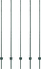 vidaXL - Hekpalen - 5 - stuks - U-vorm - Groen - 160 - cm - Staal