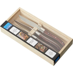 Amefa - Royal Steak 4 Steakmessen - Maroon Brown