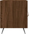 vidaXL - Nachtkastje - 40x40x50 - cm - bewerkt - hout - bruin - eikenkleur