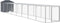vidaXL - Kippenhok - met - ren - 117x813x123 - cm - gegalvaniseerd - staal - antraciet