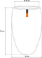 Capi Europe - Vaas elegant deluxe Rib NL - 51x72 - Antraciet - Opening Ø31 - Bloempot voor binnen en buiten - Levenslang garantie - Breukbestendig - 100% Recyclebaar - CO2 Neutraal geproduceerd - KOFZ1138