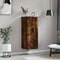 vidaXL - Wandkast - 34,5x34x90 - cm - bewerkt - hout - gerookt - eikenkleurig