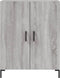 vidaXL - Dressoir - 69,5x34x90 - cm - bewerkt - hout - grijs - sonoma - eikenkleurig