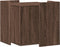 vidaXL - Kattenbakkast - 53x53x51 - cm - bewerkt - hout - bruin - eikenkleurig
