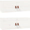 vidaXL - Wandkasten - 2 - st - 80x30x30 - cm - massief - grenenhout - wit