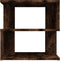 vidaXL - Salontafel - 40x40x40 - cm - bewerkt - hout - gerookt - eikenkleurig