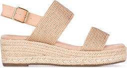 POSH by Poelman CETO - Dames Plateau Sandalen - Sleehak - Rose goud - 40