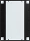 vidaXL - Wandspiegels - 3 - st - 80x60 - cm - metaal - zwart